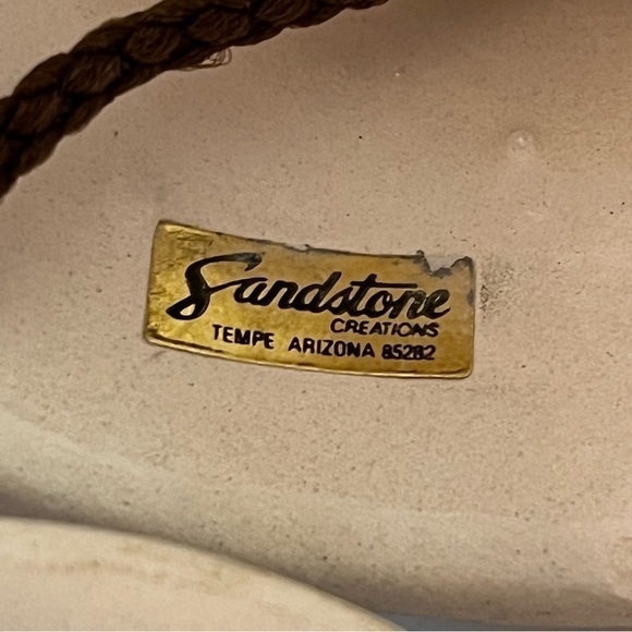 Sandstone Creations Bell Wind Chime Cactus Mountain Handpainted Arizona Vintage - Picture 9 of 11